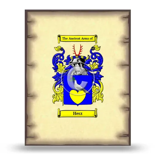 Herz Coat of Arms Print