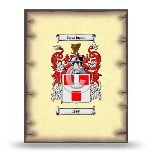 Hey Coat of Arms Print