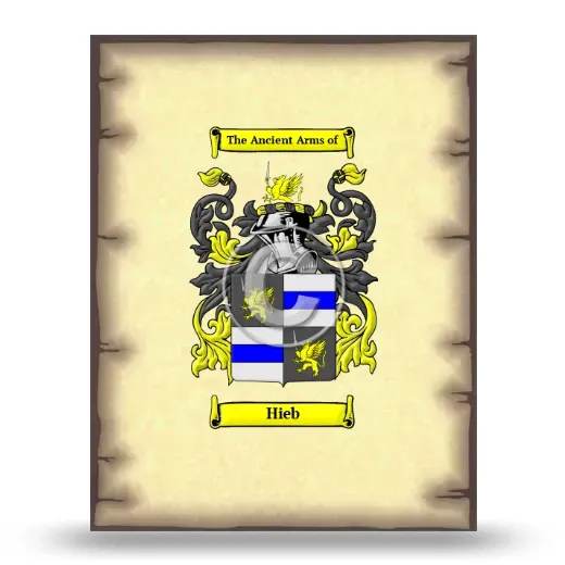 Hieb Coat of Arms Print