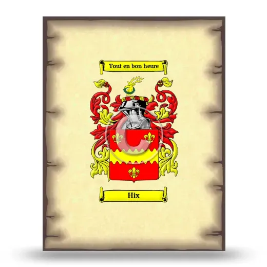 Hix Coat of Arms Print