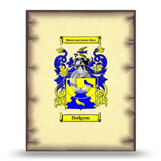 Hodgson Coat of Arms Print