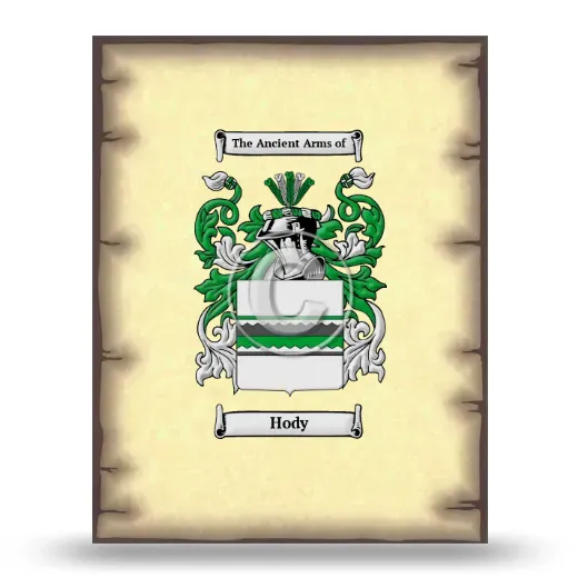Hody Coat of Arms Print