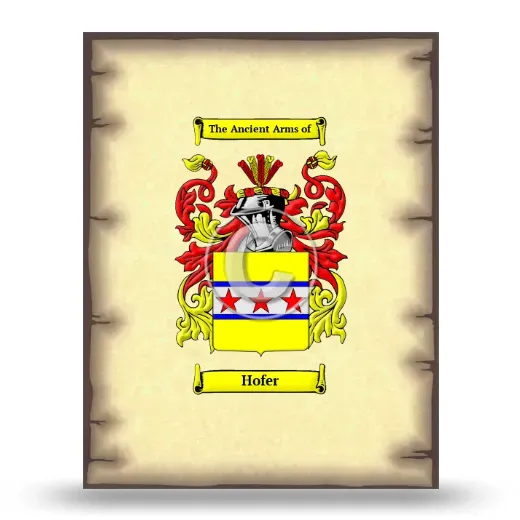 Hofer Coat of Arms Print