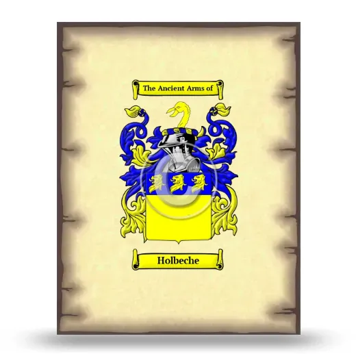 Holbeche Coat of Arms Print