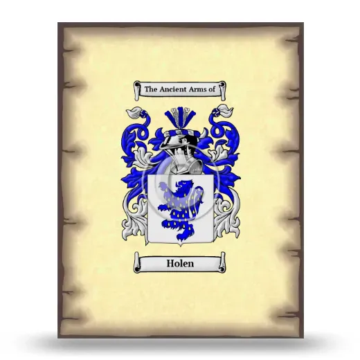 Holen Coat of Arms Print