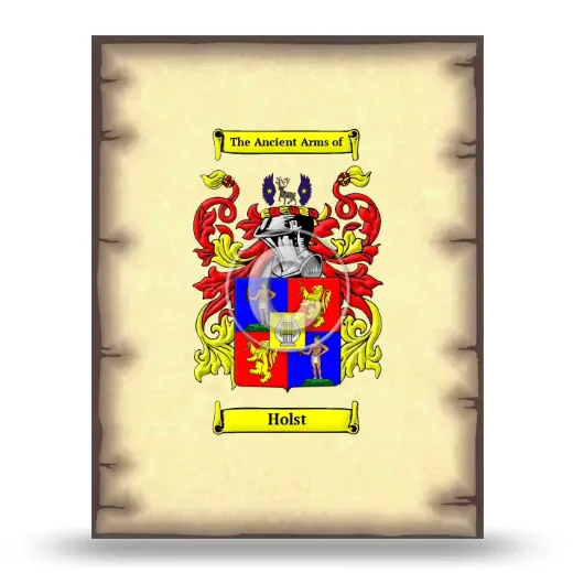 Holst Coat of Arms Print