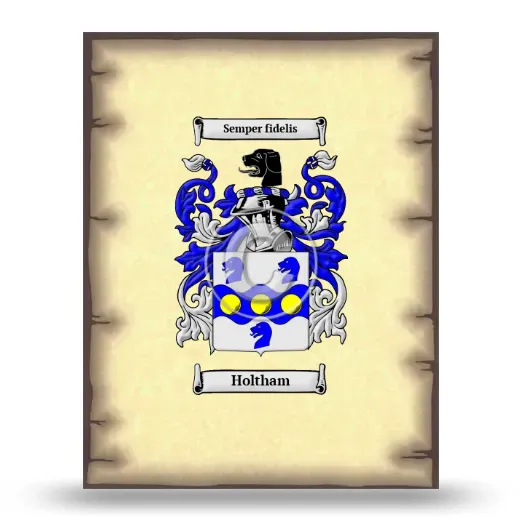 Holtham Coat of Arms Print