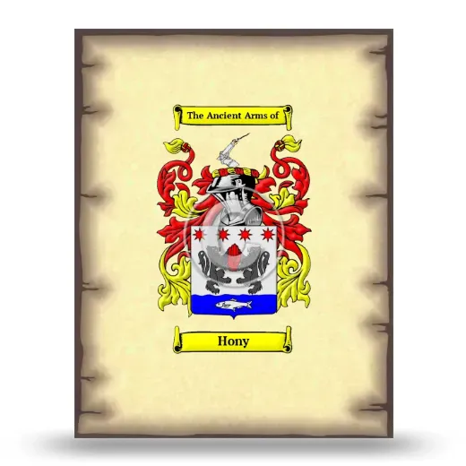 Hony Coat of Arms Print