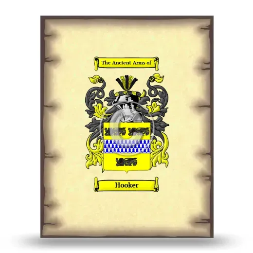 Hooker Coat of Arms Print