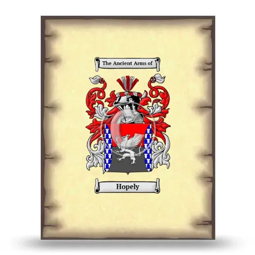 Hopely Coat of Arms Print