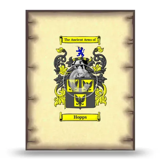 Hopps Coat of Arms Print