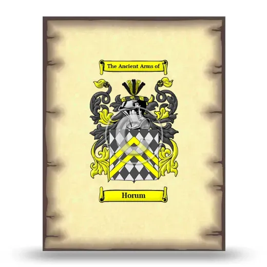 Horum Coat of Arms Print