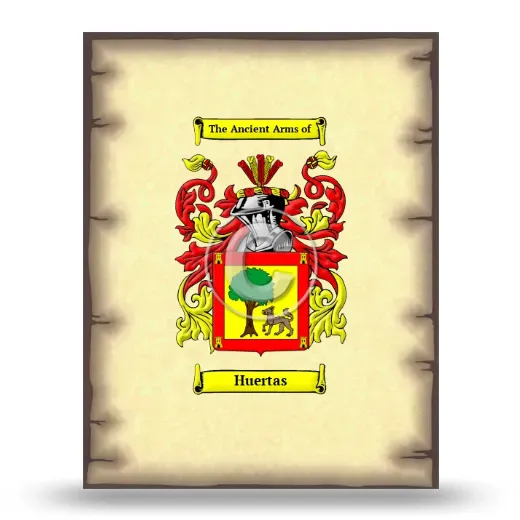 Huertas Coat of Arms Print