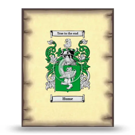 Hume Coat of Arms Print