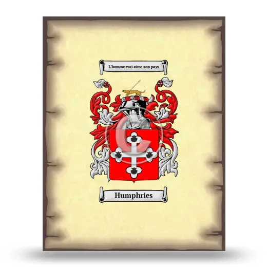 Humphries Coat of Arms Print