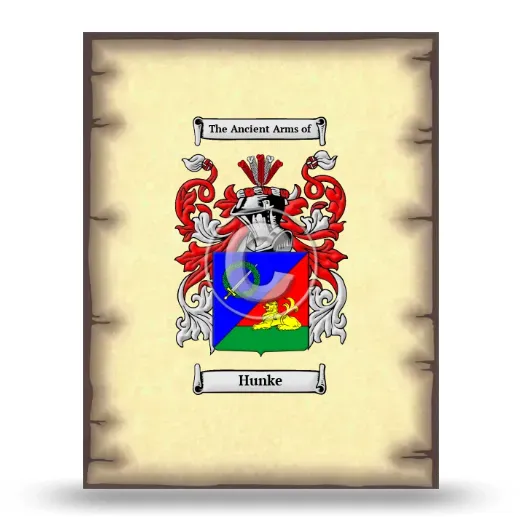 Hunke Coat of Arms Print