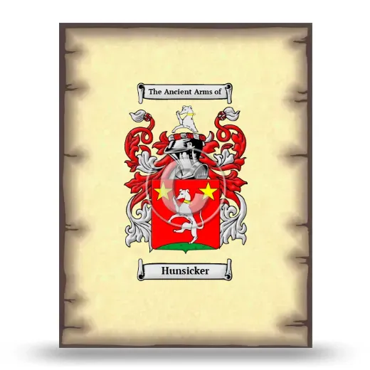 Hunsicker Coat of Arms Print