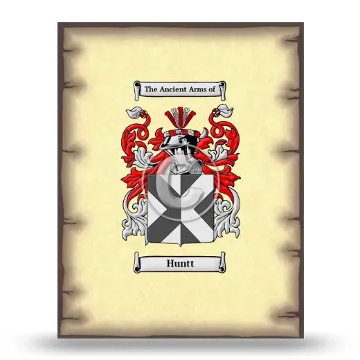 Huntt Coat of Arms Print