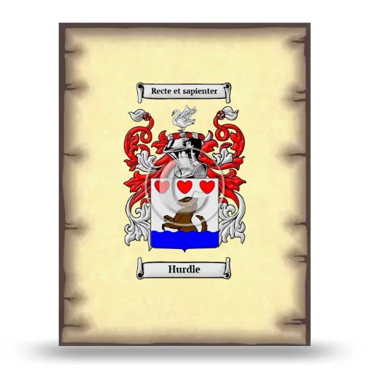 Hurdle Coat of Arms Print