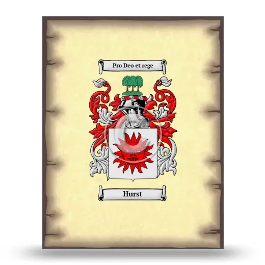 Hurst Coat of Arms Print