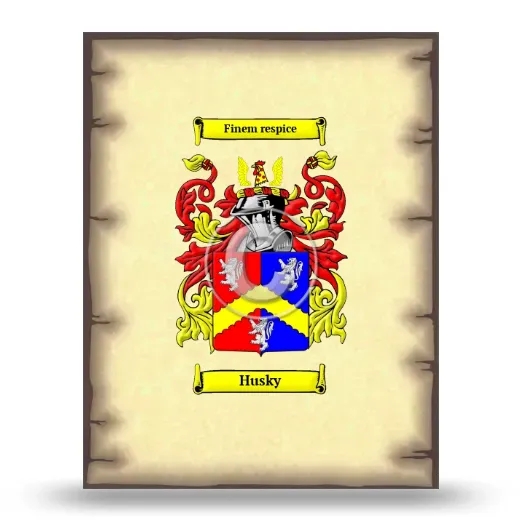 Husky Coat of Arms Print