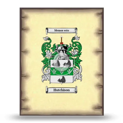 Hutchison Coat of Arms Print
