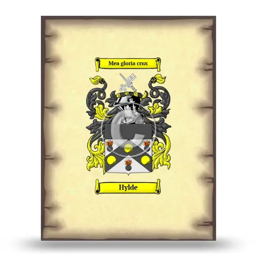 Hylde Coat of Arms Print