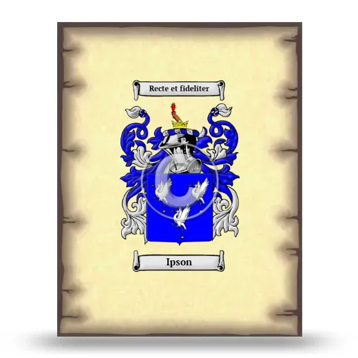 Ipson Coat of Arms Print