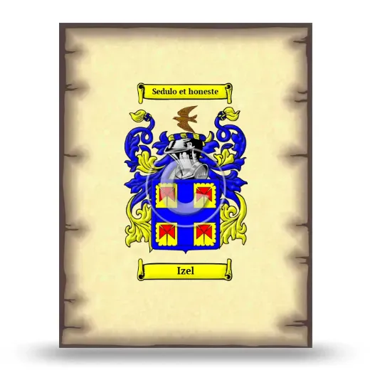 Izel Coat of Arms Print