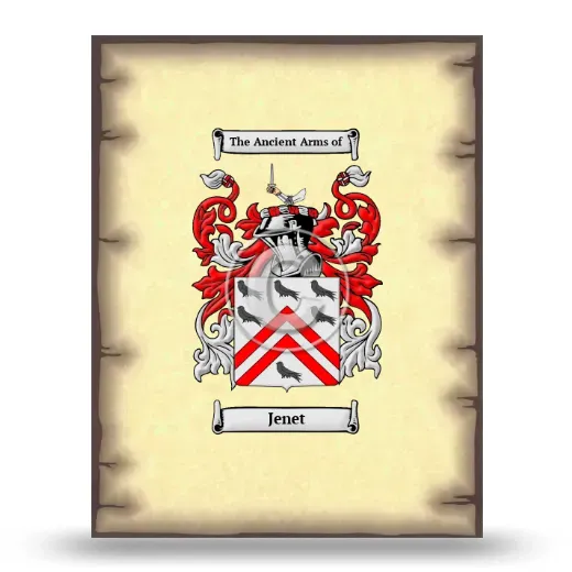 Jenet Coat of Arms Print