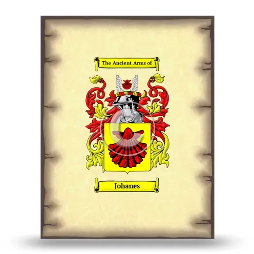 Johanes Coat of Arms Print