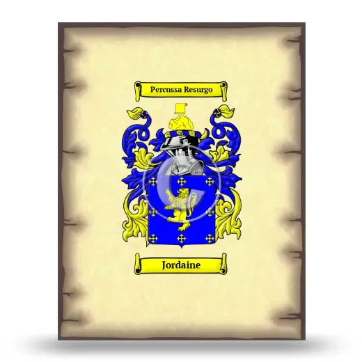 Jordaine Coat of Arms Print