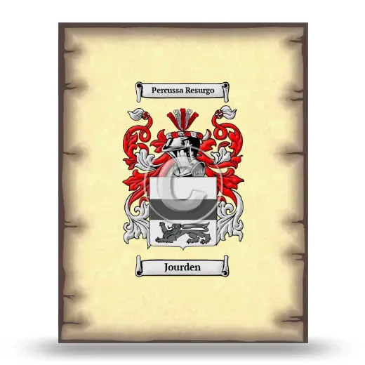 Jourden Coat of Arms Print