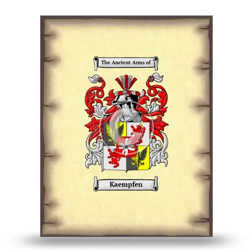 Kaempfen Coat of Arms Print