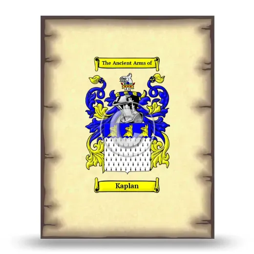 Kaplan Coat of Arms Print