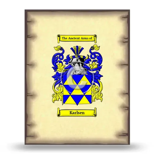 Karlsen Coat of Arms Print