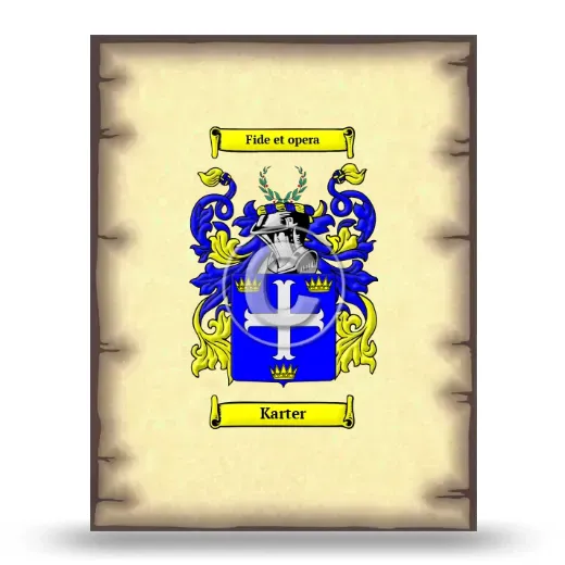 Karter Coat of Arms Print