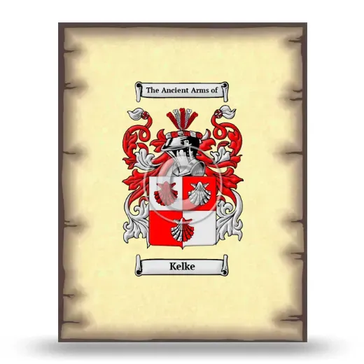 Kelke Coat of Arms Print