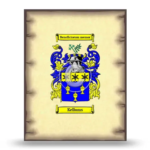 Kellums Coat of Arms Print