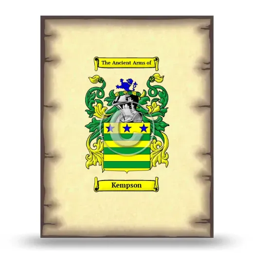 Kempson Coat of Arms Print