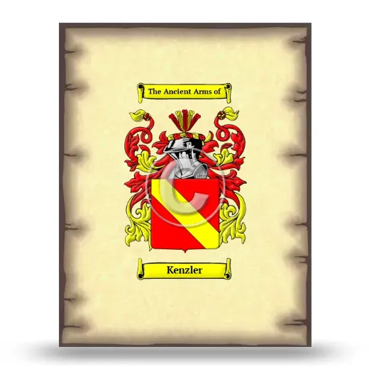 Kenzler Coat of Arms Print