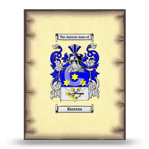 Kersten Coat of Arms Print