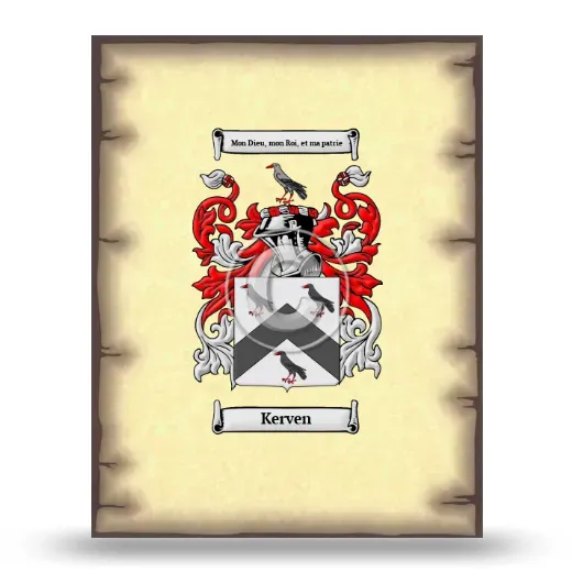 Kerven Coat of Arms Print