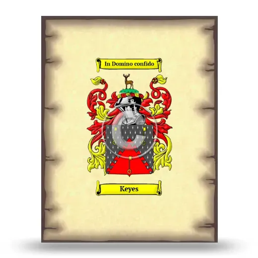Keyes Coat of Arms Print