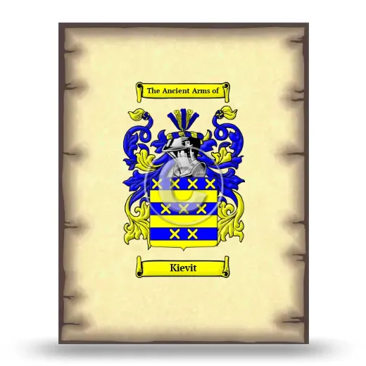 Kievit Coat of Arms Print