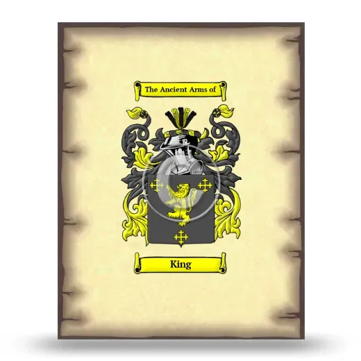 King Coat of Arms Print