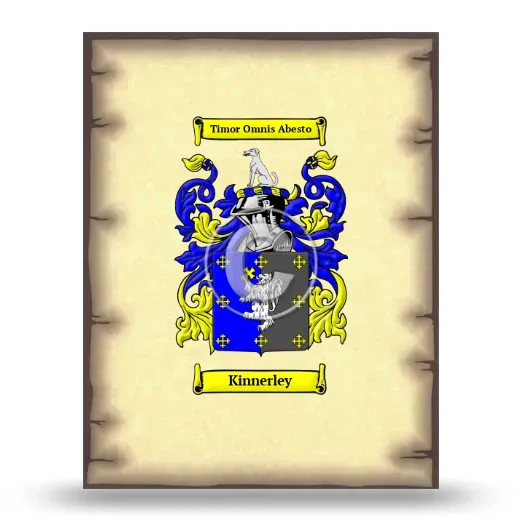 Kinnerley Coat of Arms Print