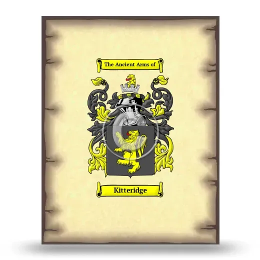 Kitteridge Coat of Arms Print
