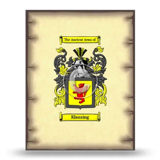 Klausing Coat of Arms Print