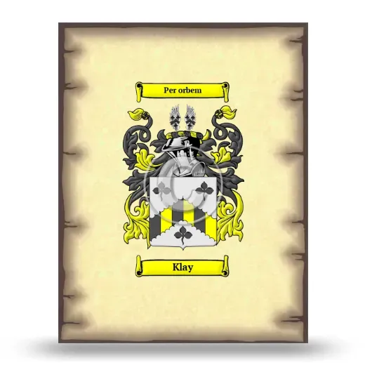 Klay Coat of Arms Print